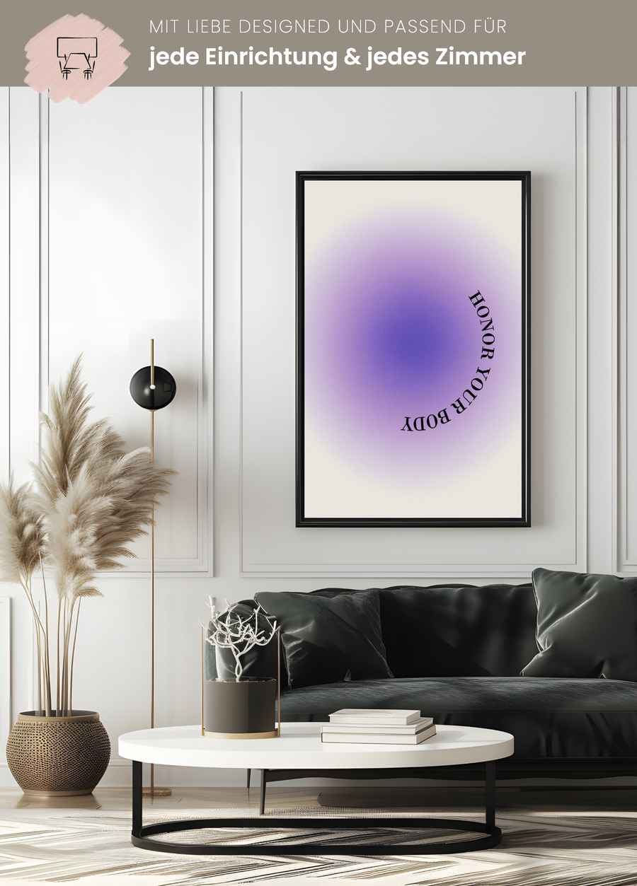 Honor Your Body Poster für dein Wohnzimmer