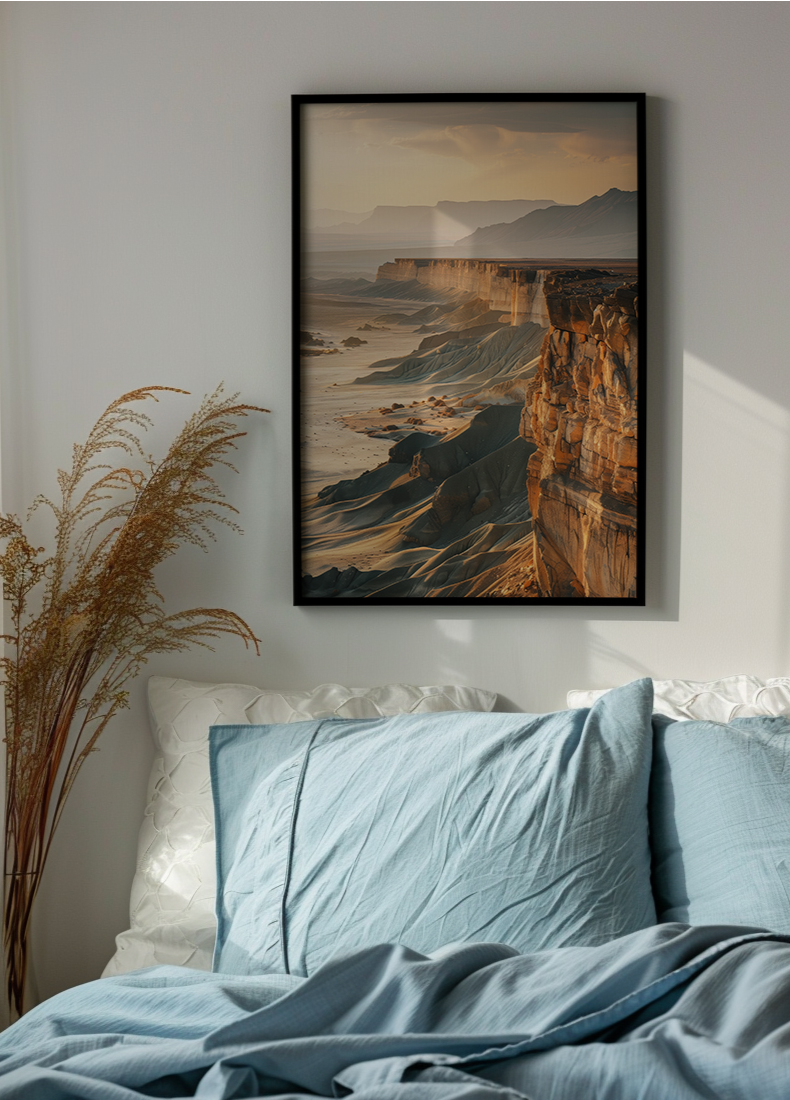 Poster | "Sonnenaufgang Strand und Klippe" (Szene 2)