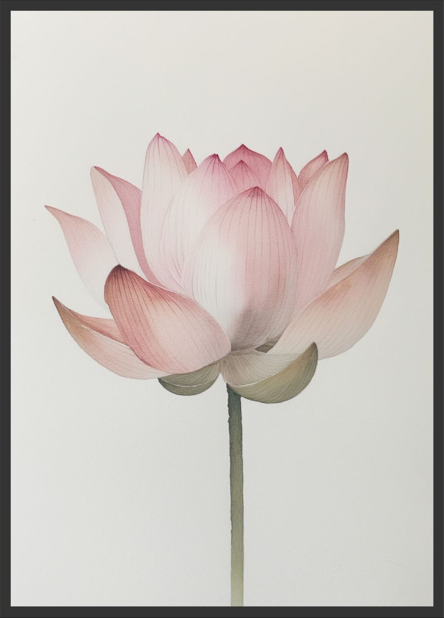 Poster | "Lotus" (Rahmen)