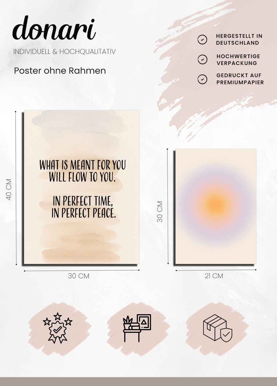 Calm Flow 5er Poster Set Details 2