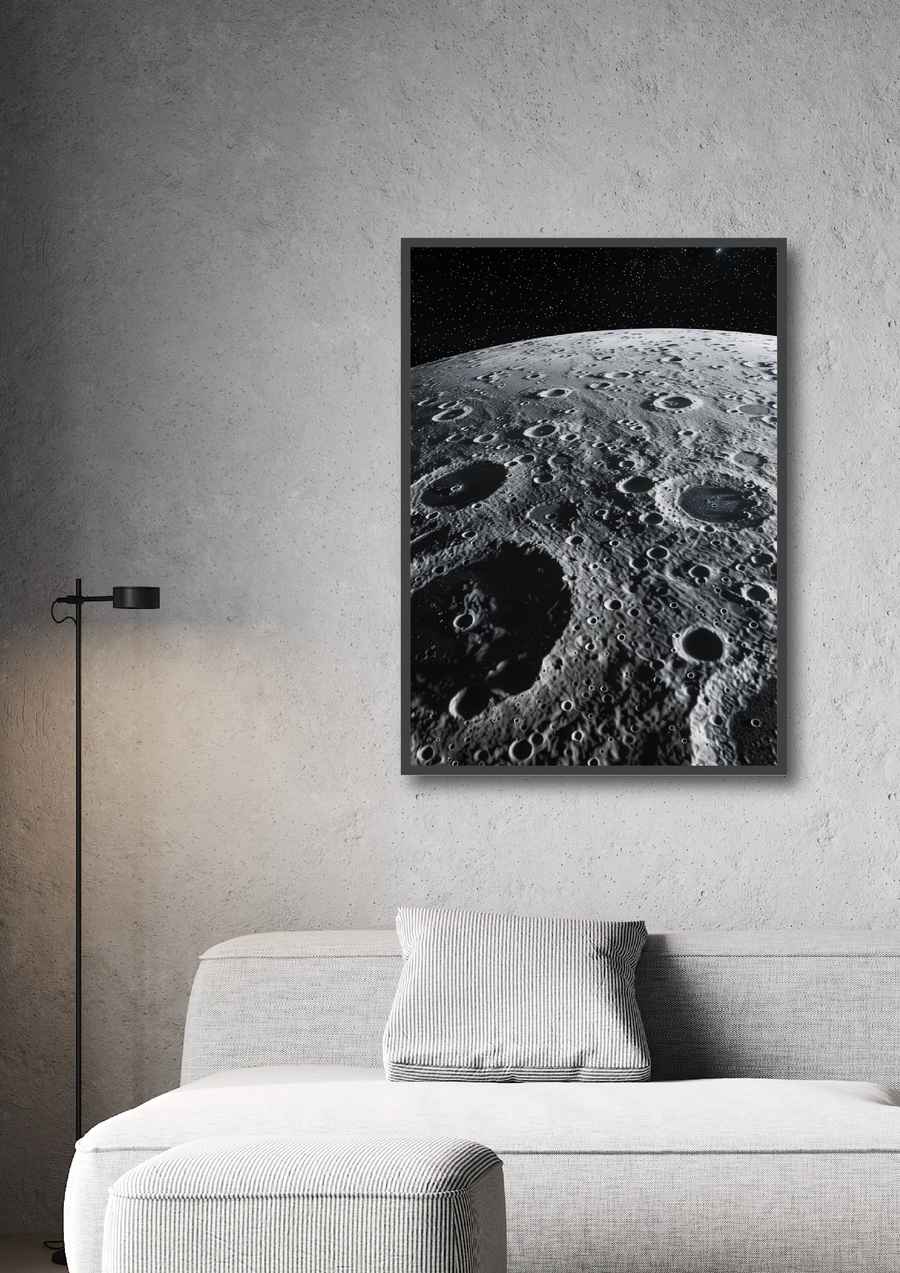 Mondposter fürs Wohnzimmer