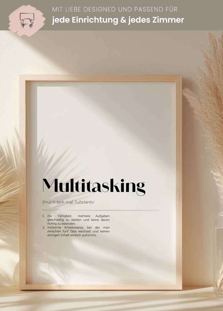 Multitasking Poster für dein Büro