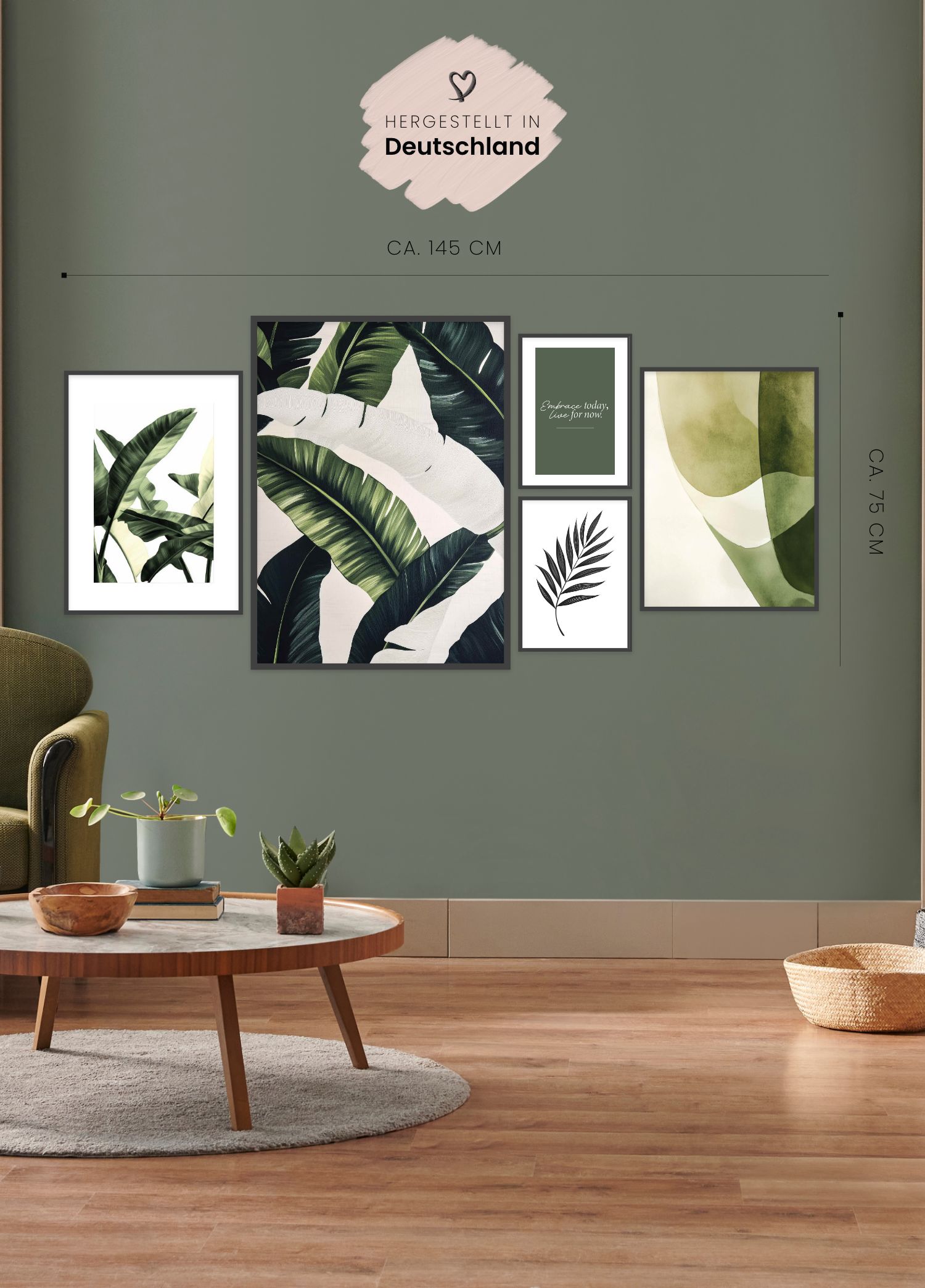 "Botanische Frische" | Poster Set (Szene 3)