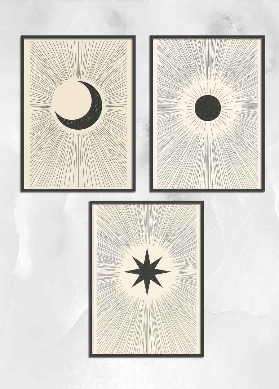 Cosmic Rays 3er Poster Set