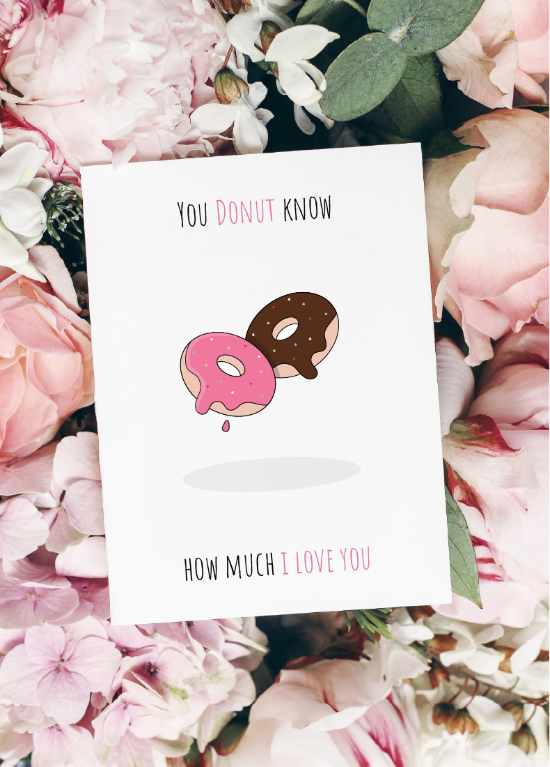 You donut know love card