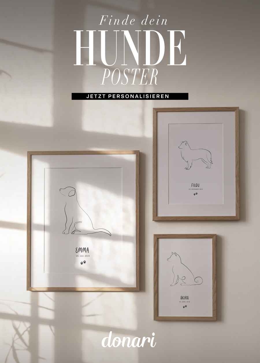 Donari Poster mit Rahmen an der Wand Inspiration 