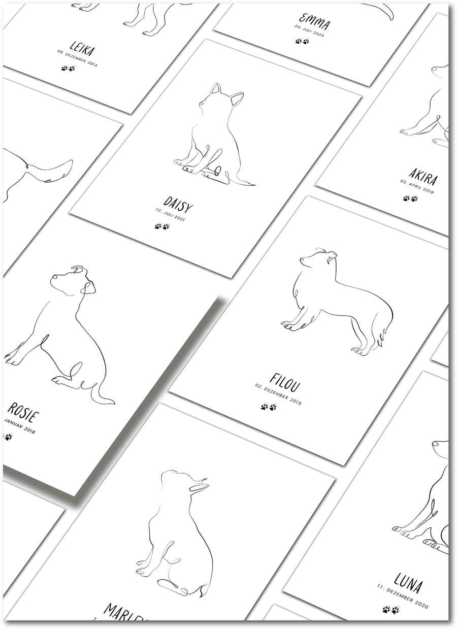 Personalisiertes Hunde Poster Titelbild