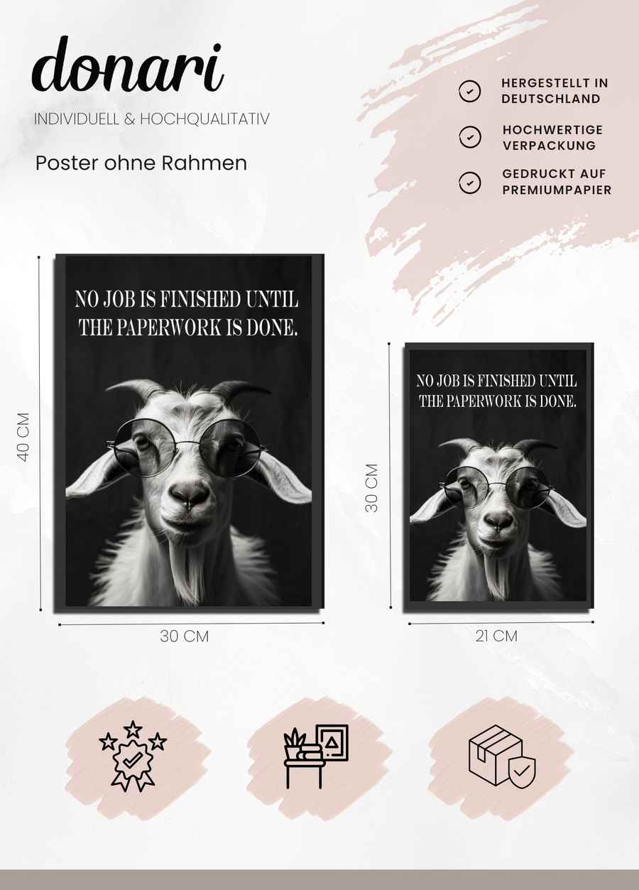Büro Ziege Poster Details