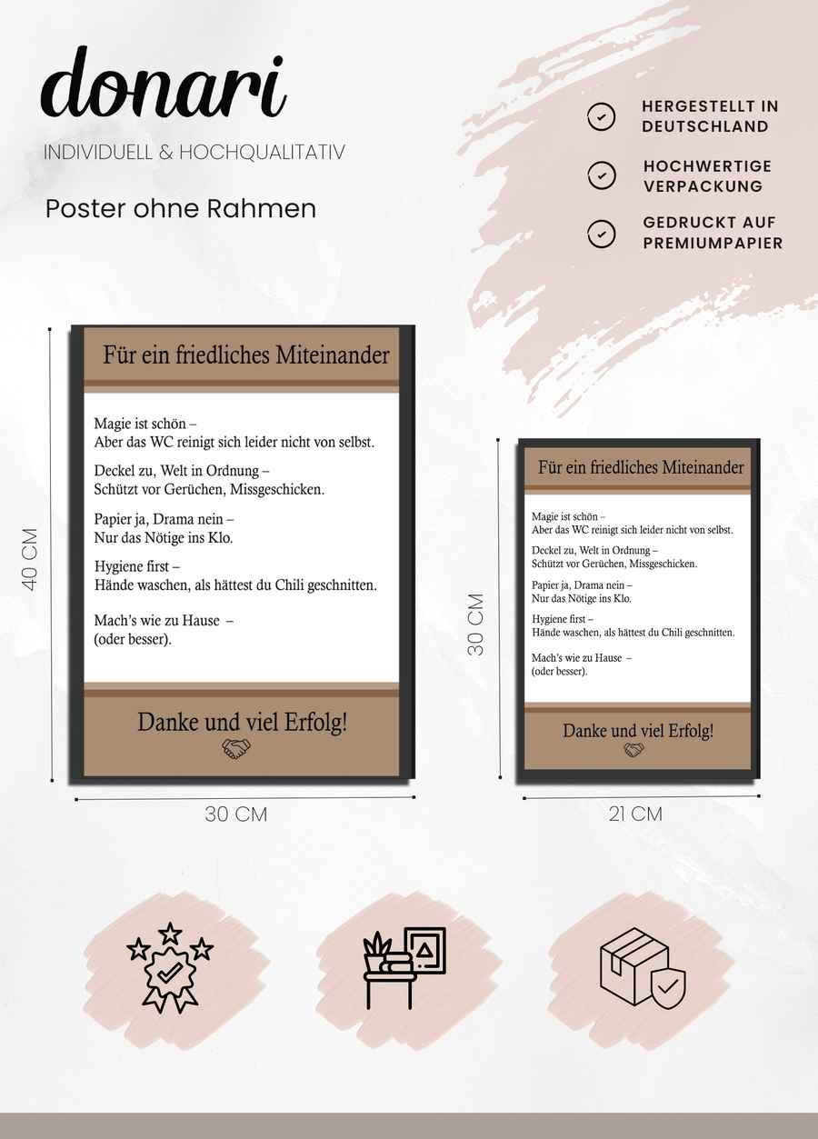 Für ein friedliches Miteinander Poster Details