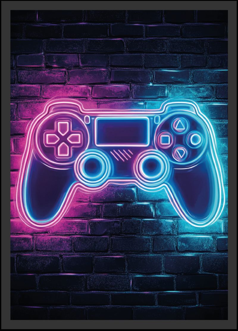 Neon Controller Poster