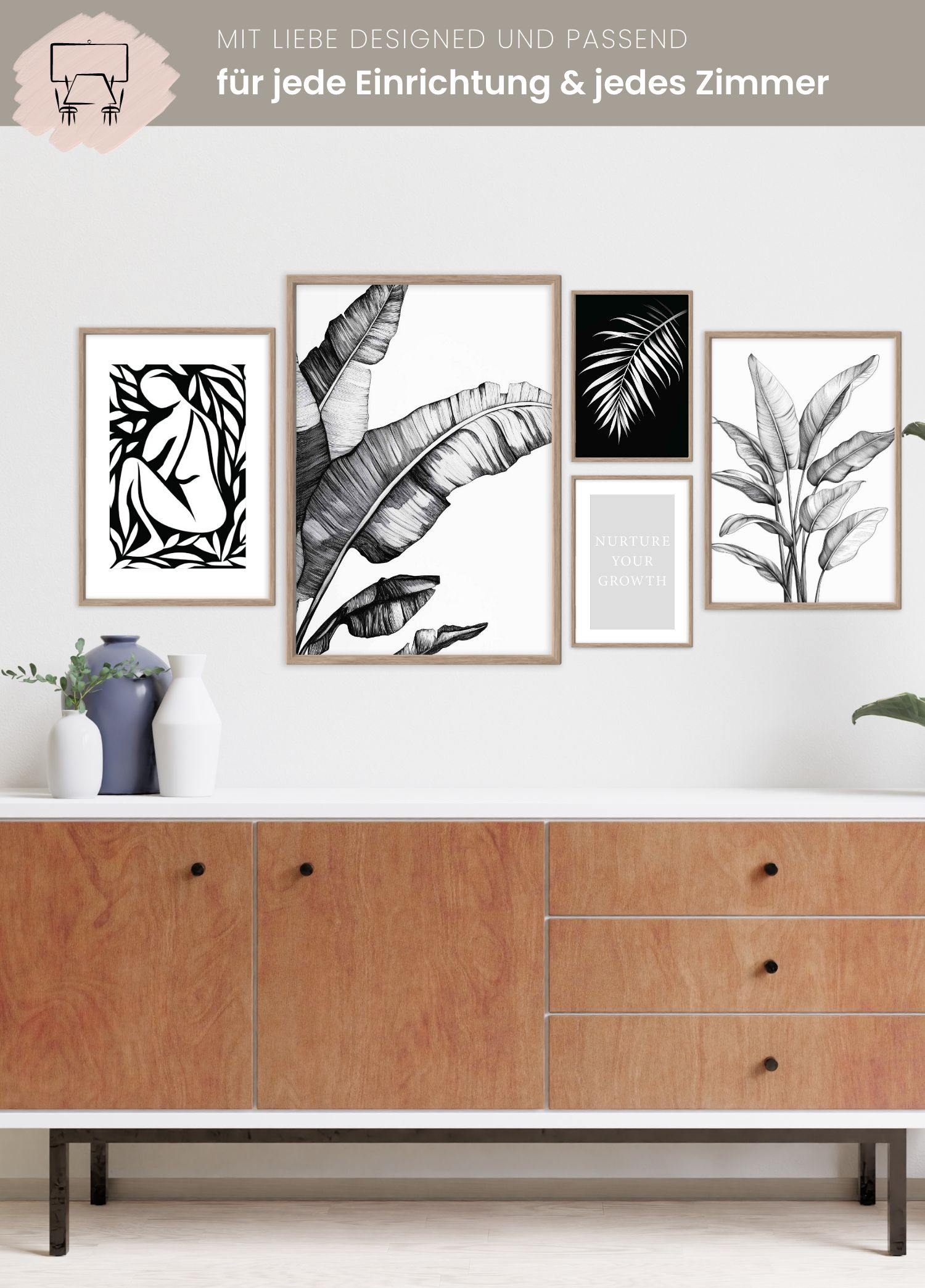 "Botanische Klarheit" | Poster Set (Szene 4)