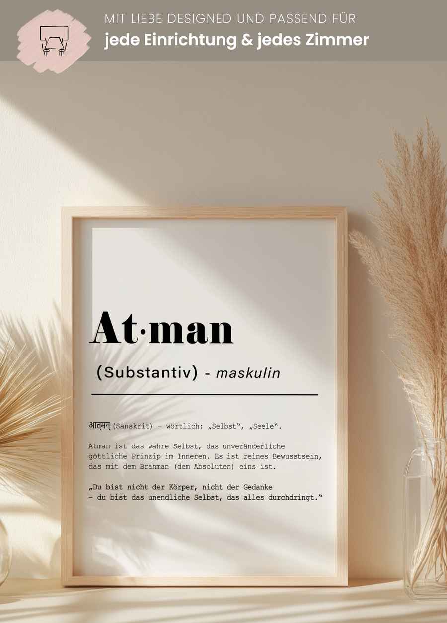 Atman Poster für dein Wohnzimmer