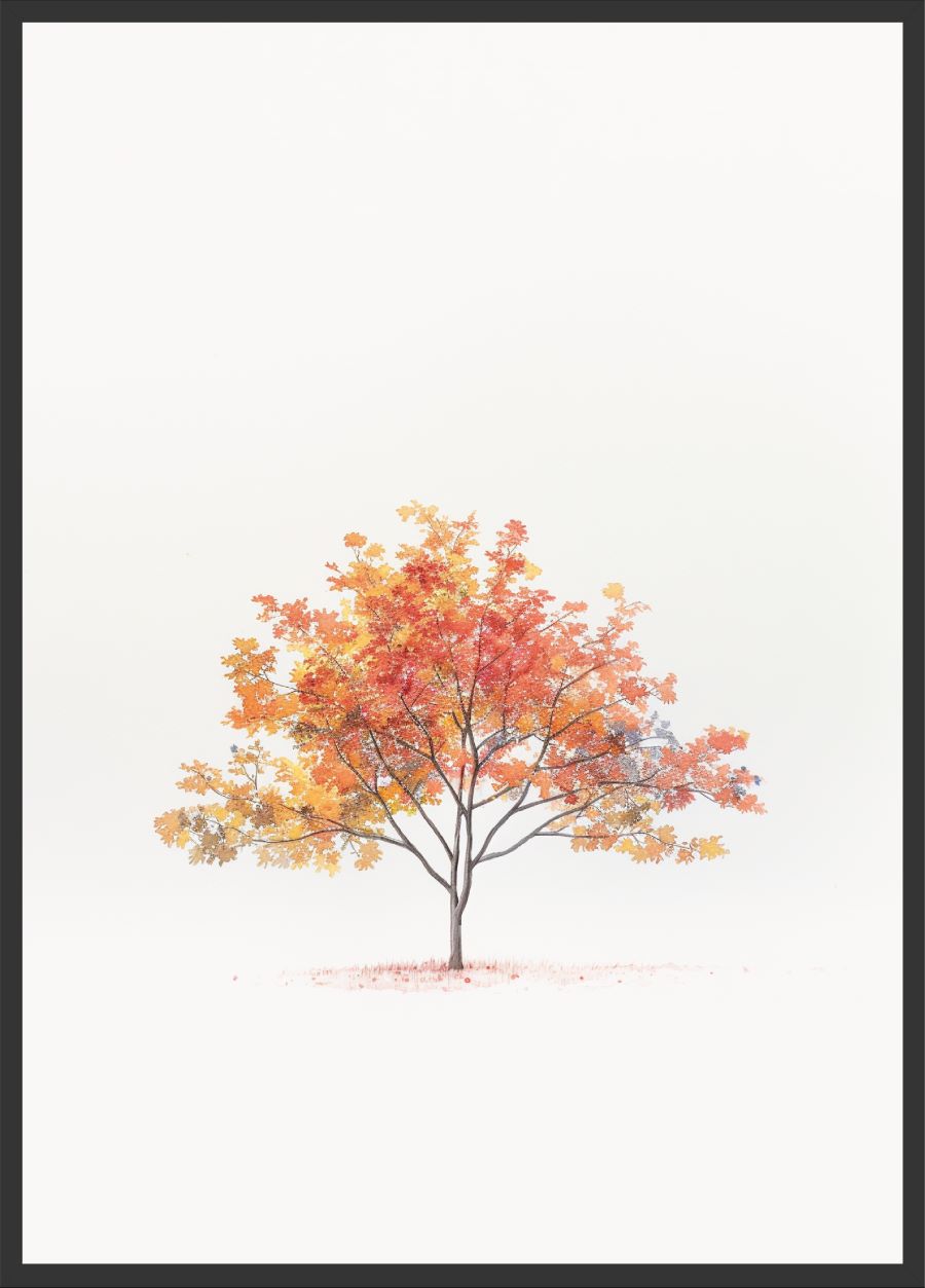 Poster | "Japanischer Ahornbaum" (Rahmen)