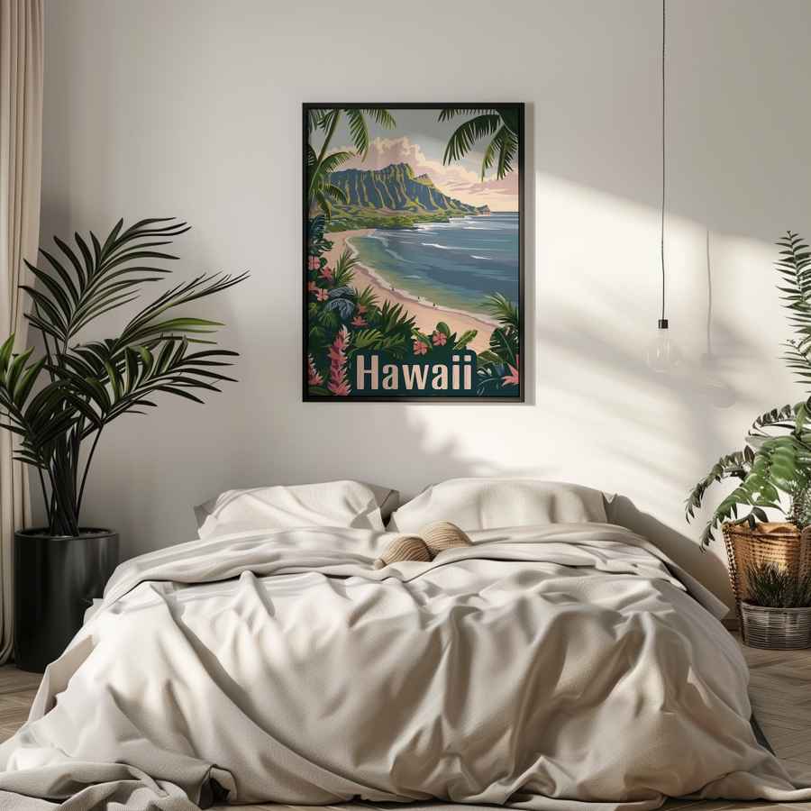 Hawaii Reise für dein Schlafzimmer