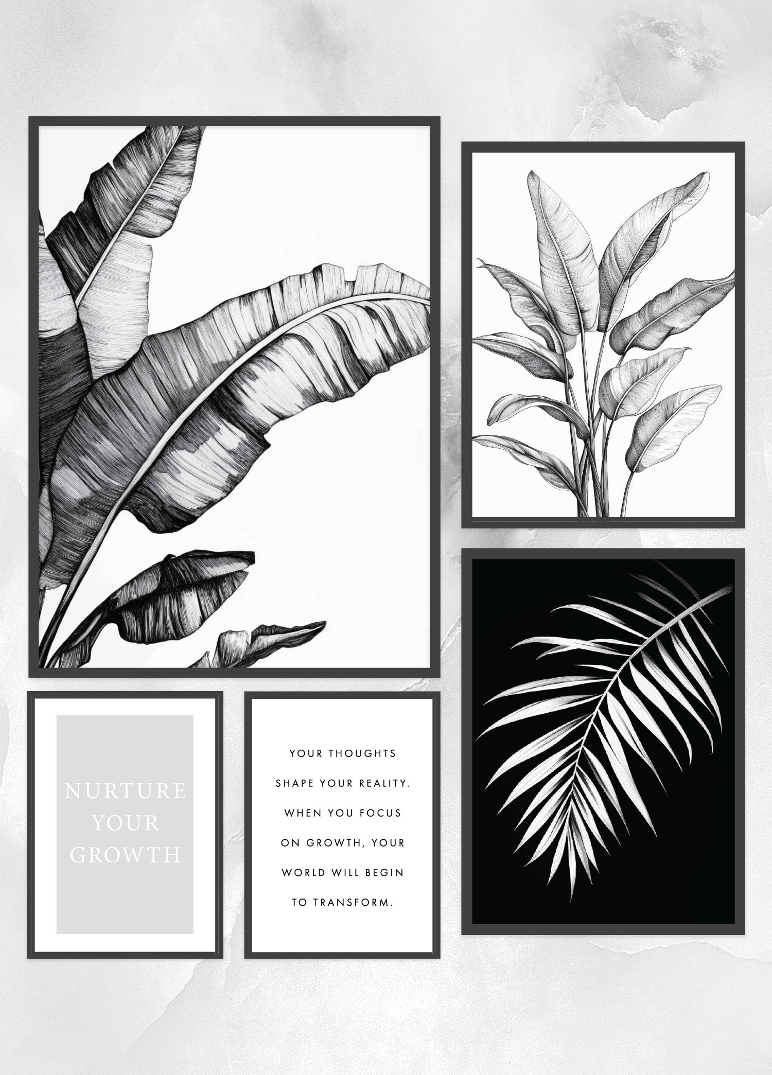 "Botanische Klarheit" | Poster Set (Szene 1)