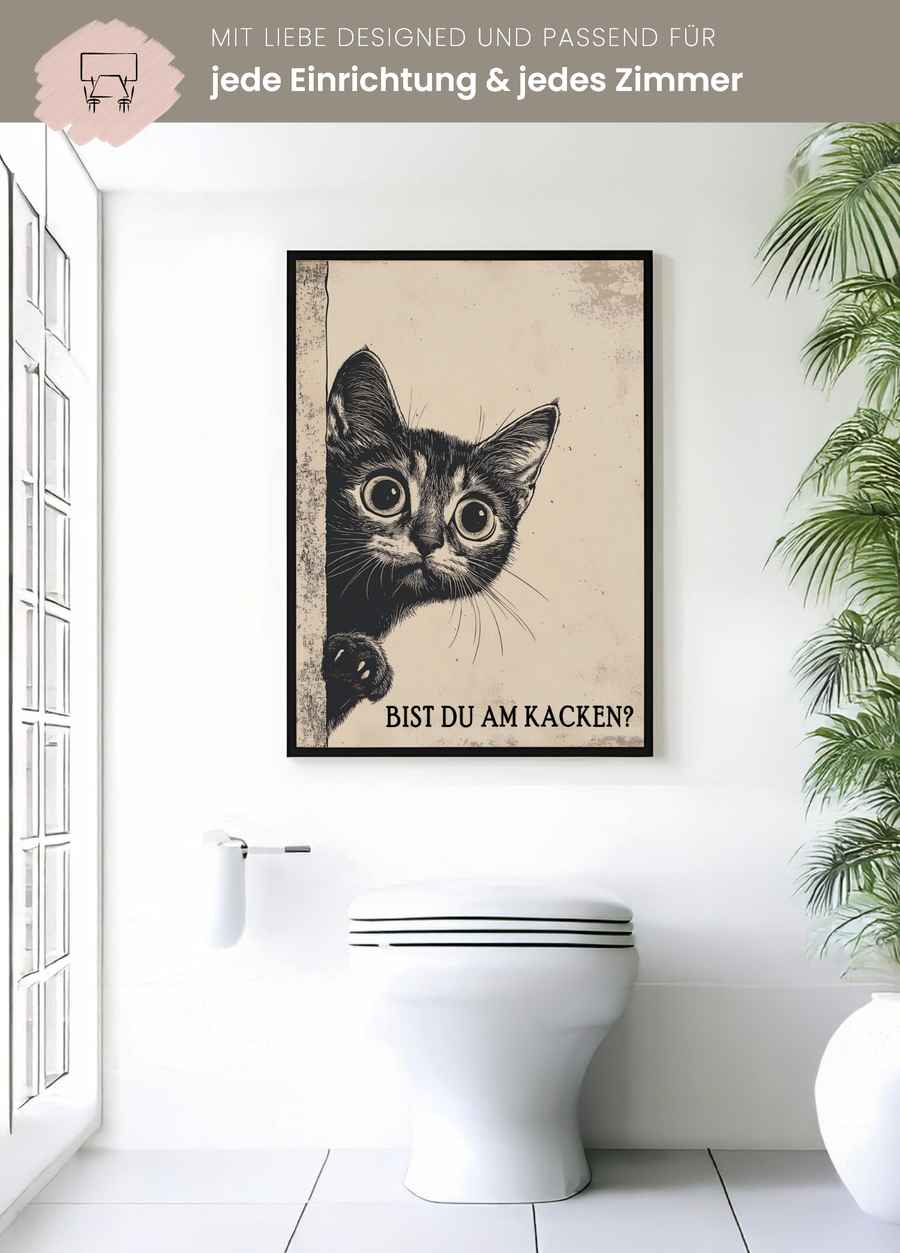 Bist du am Kacken? Poster für dein Badezimmer