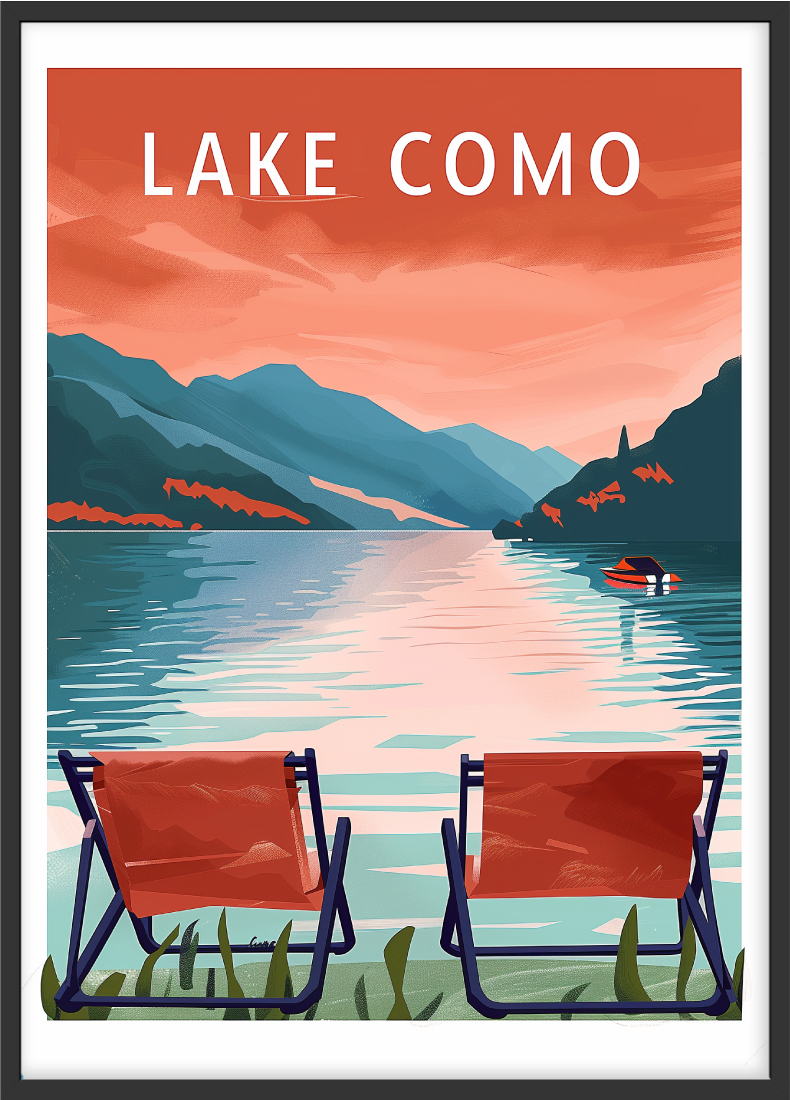 Poster | "Comer See" (Rahmen)