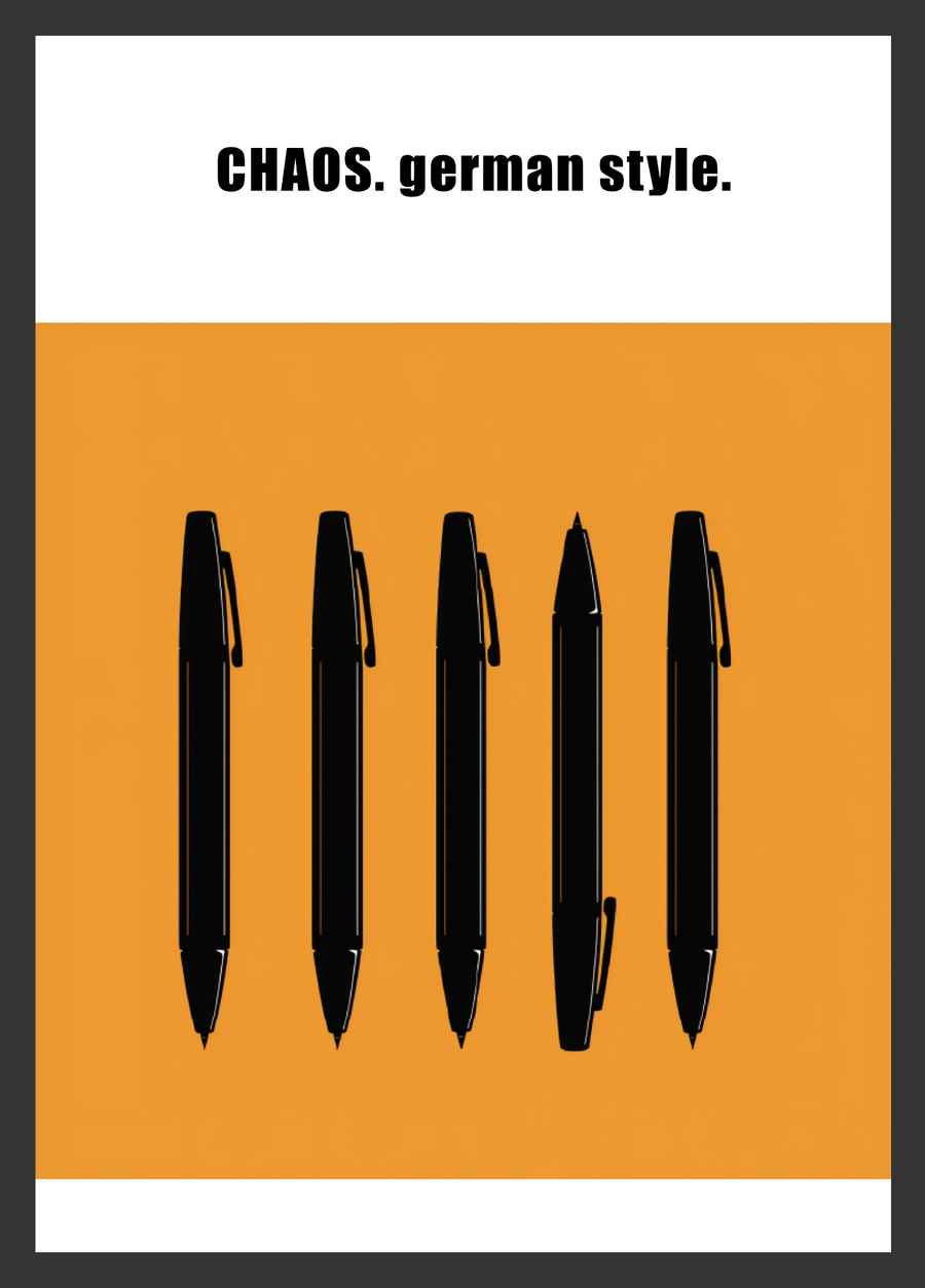 CHAOS. german style. Poster