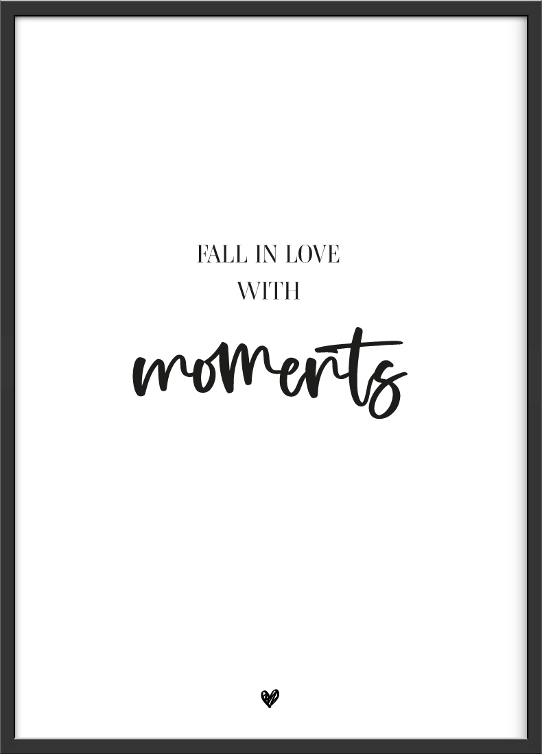 Fall in love with moments beautiful mind poster
