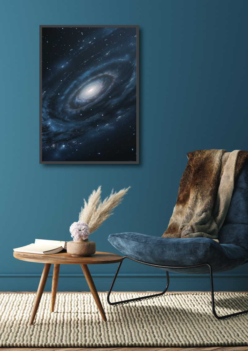 Poster | "Weiße Galaxie im Universum" (Szene 1)