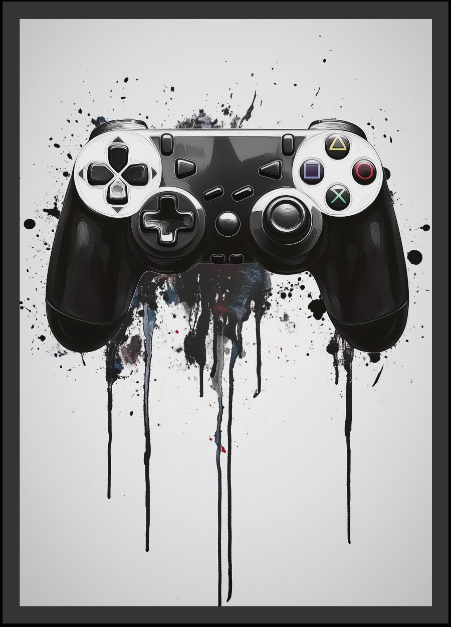 Black Controller Poster