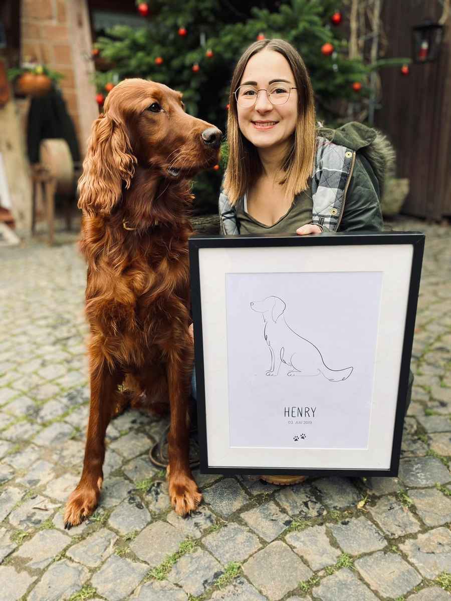 Personalisiertes Irish Setter Poster