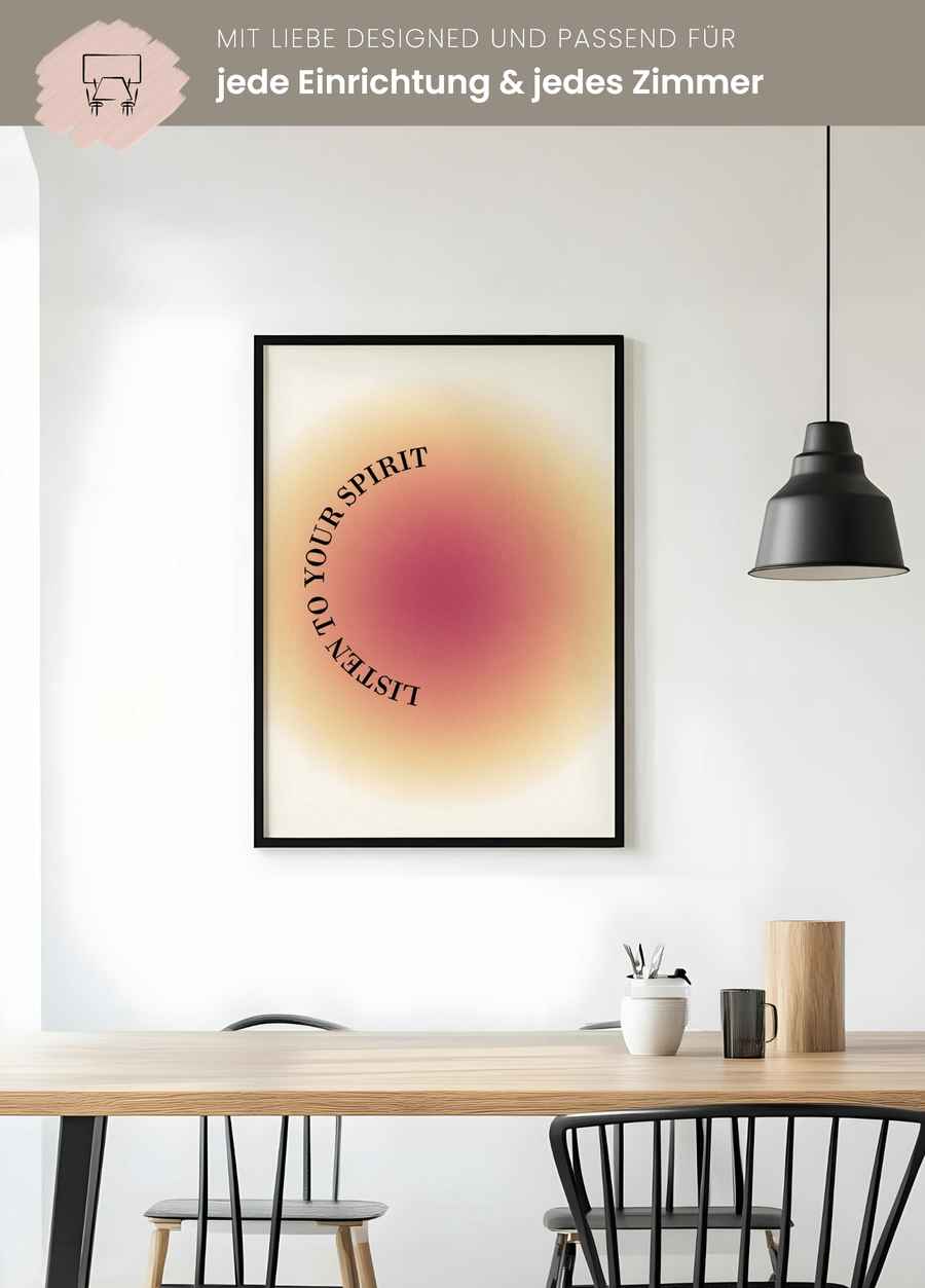 Listen to Your Spirit Poster für dein Wohnzimmer
