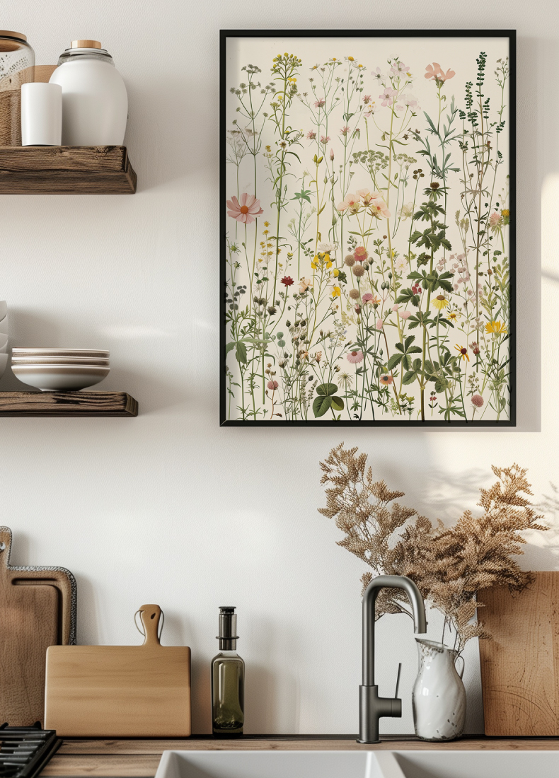 Poster | "Vintage Wildblumen" (Szene 1)