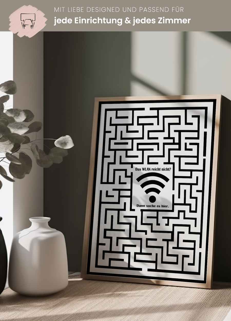 WLAN verloren? Poster für dein Badezimmer