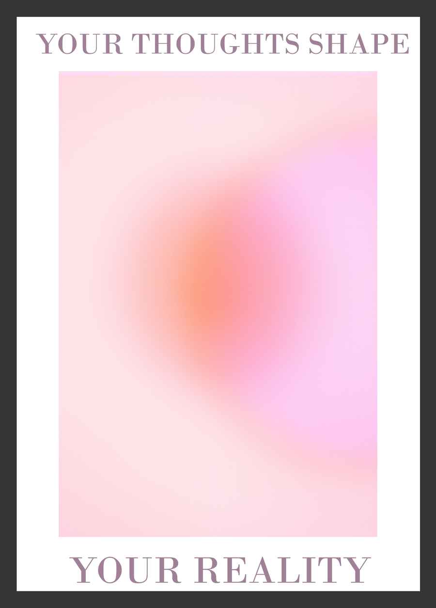 Your Thoughts Shape Your Reality Poster