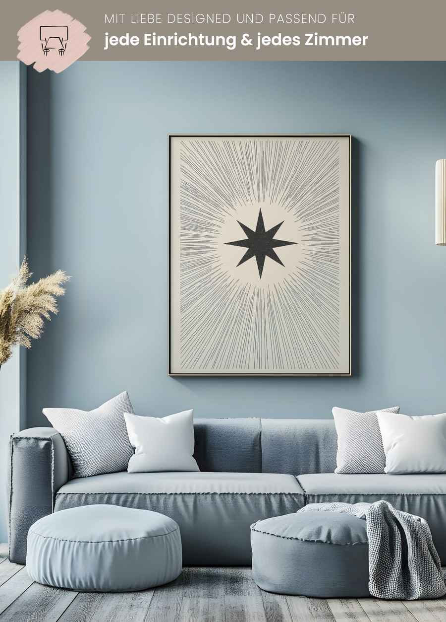 Guiding Star Poster für dein Wohnzimmer