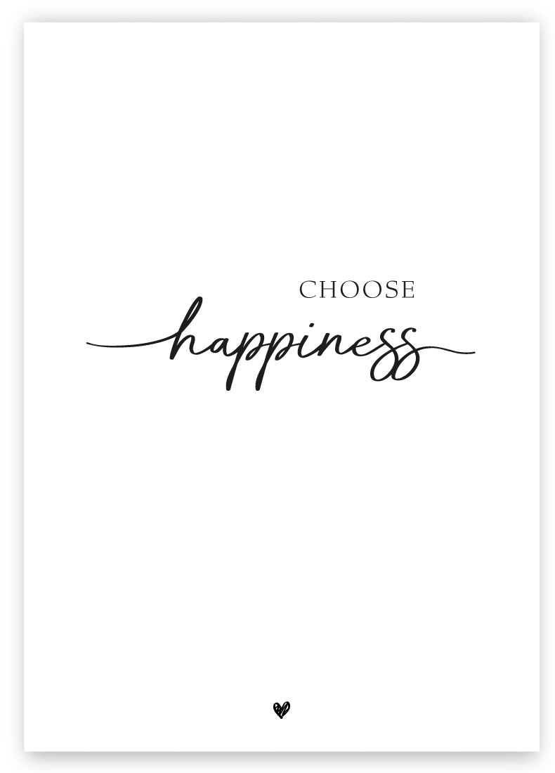 Choose happiness Vorderseite
