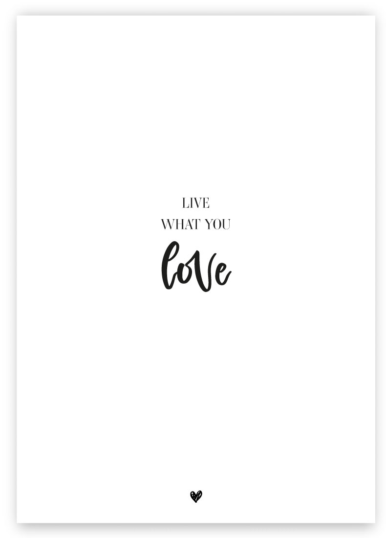 Donari Postkarte live what you love