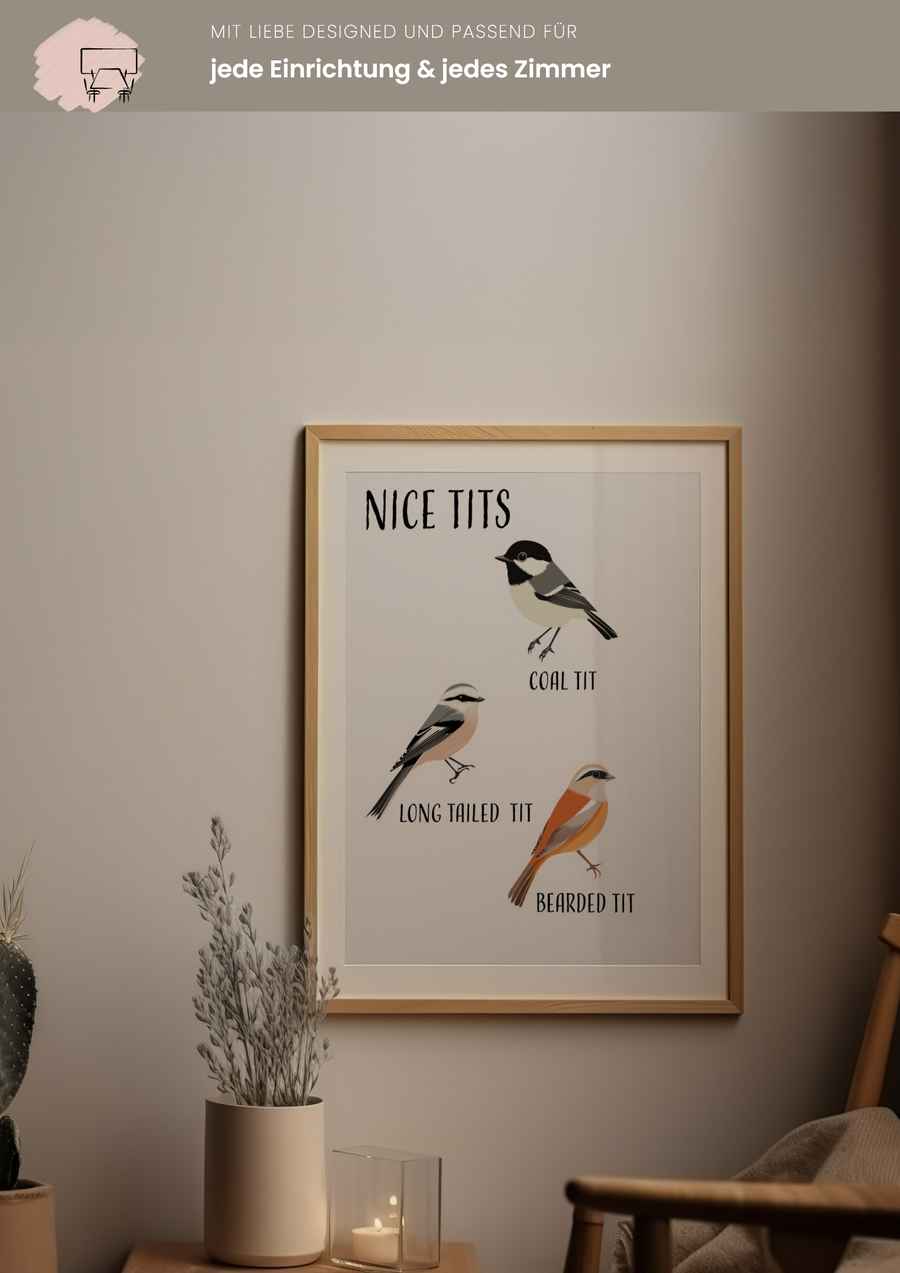 Meisen mit Stil Poster für dein Wohnzimmer