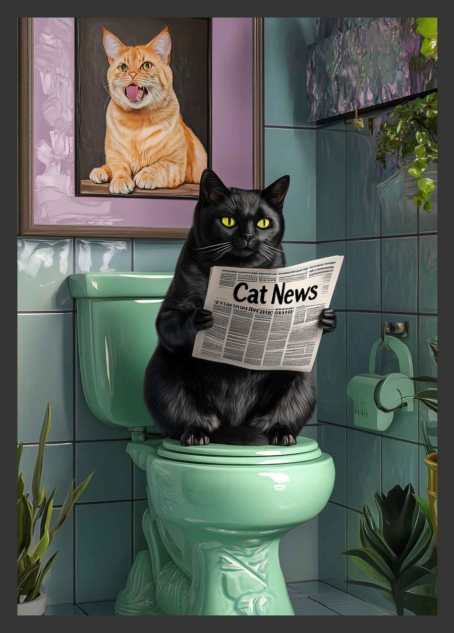 Cat News Poster