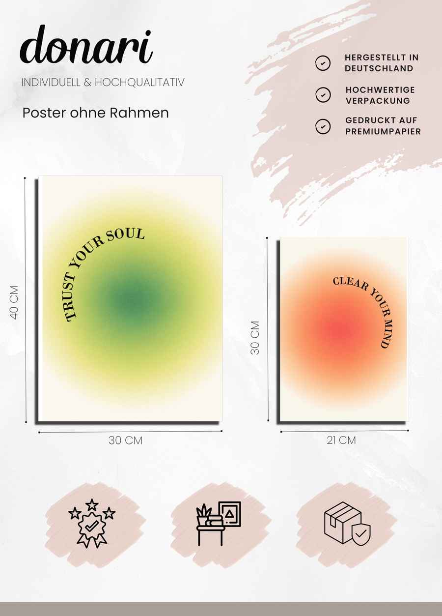 Soul Balance 4er Poster Set Details