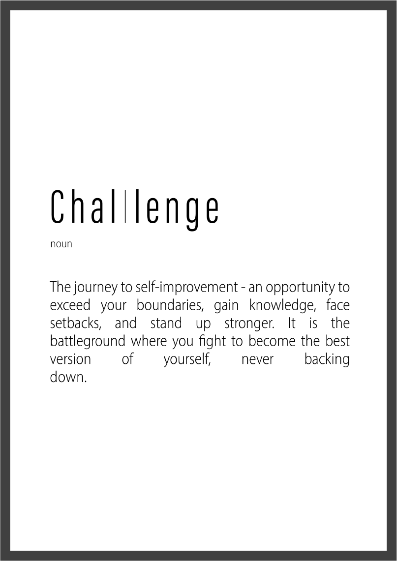 Poster - Challenge (Rahmen) 
