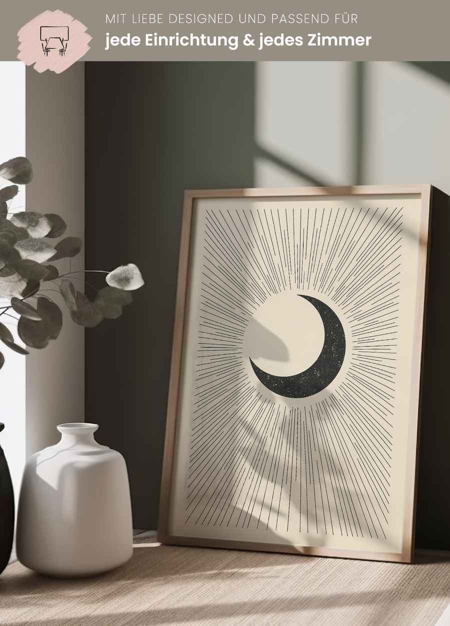 Mystic Moon Poster für dein Wohnzimmer
