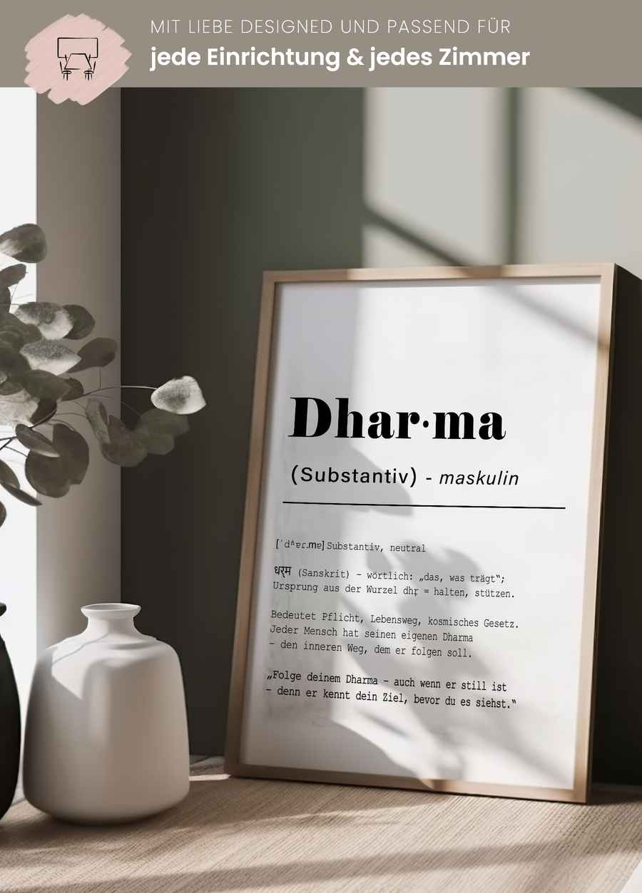 Dharma Poster für dein Wohnzimmer