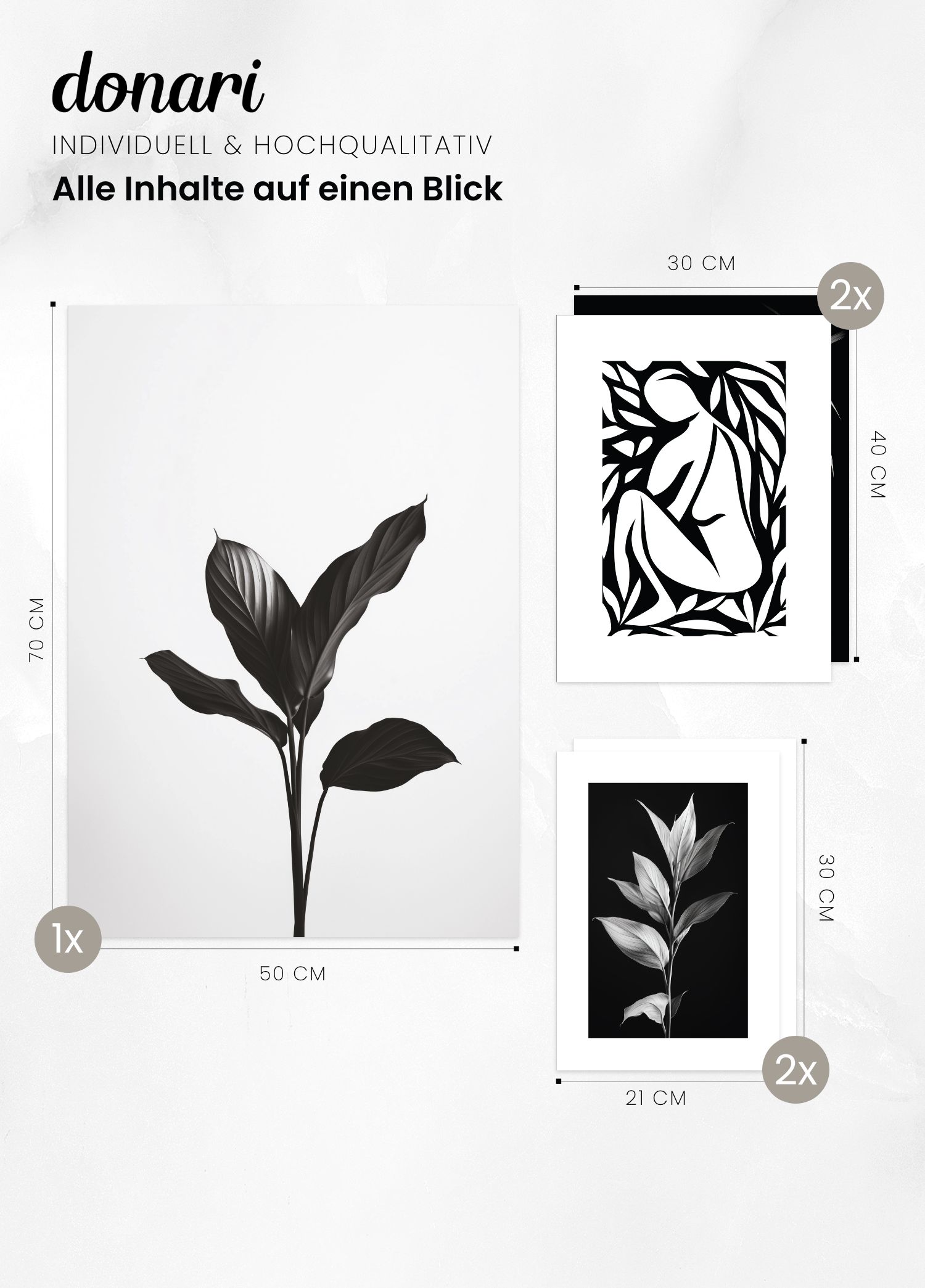 Poster Set | "Tropische Eleganz" (Szene 2)
