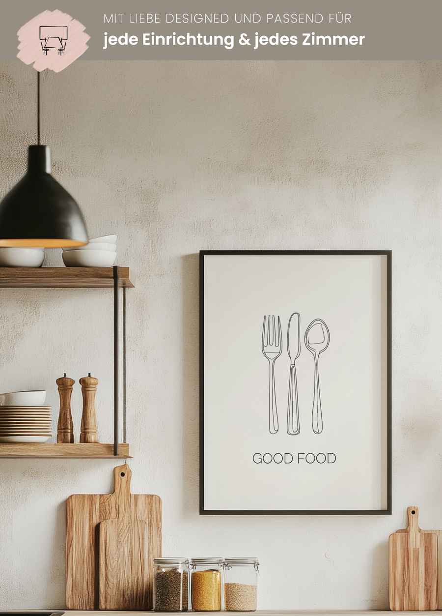 Good Food Poster für deine Küche