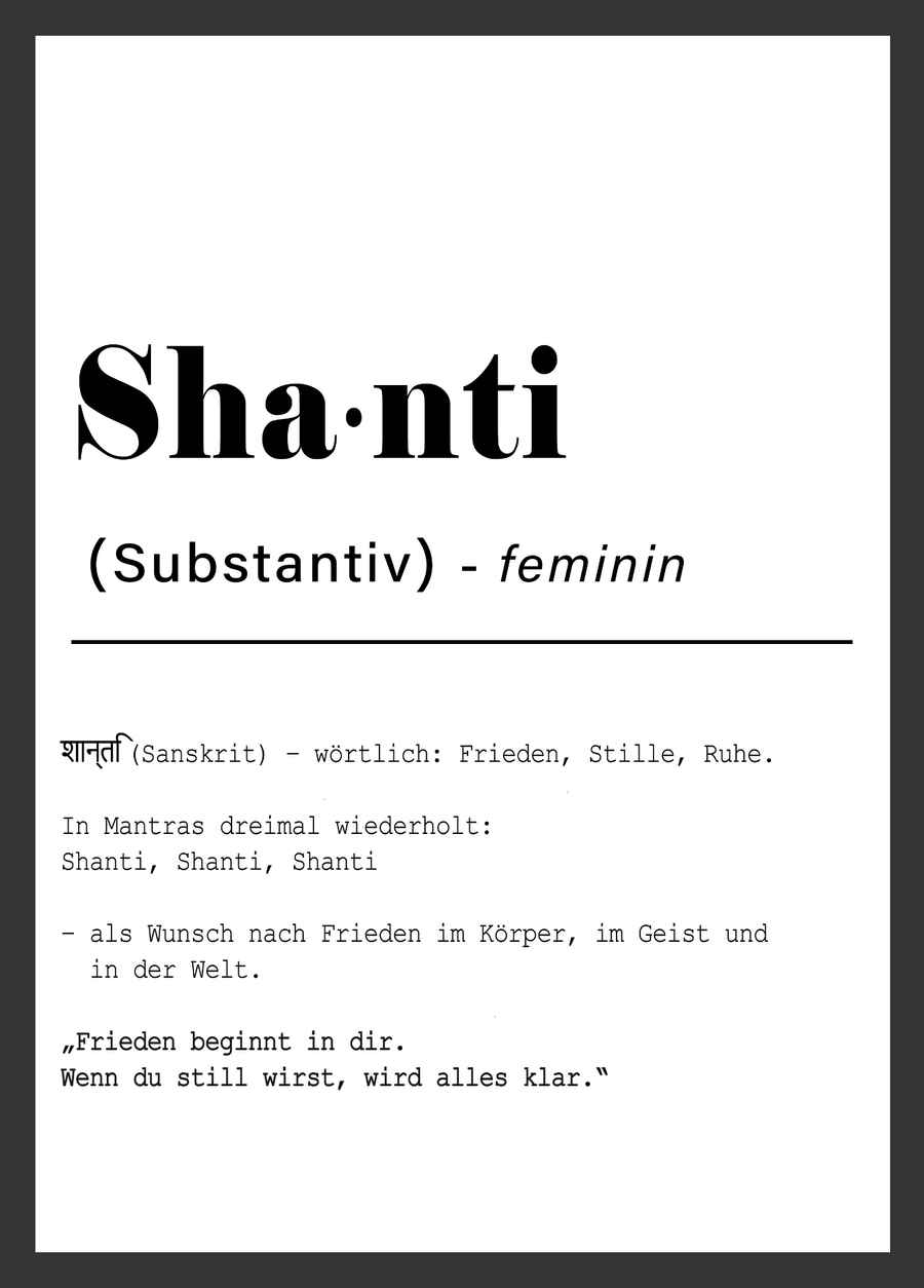 Shanti Poster