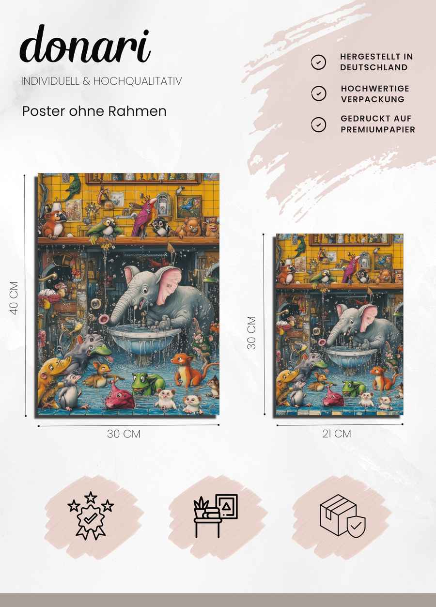 Tierischer Wasserspaß Poster Details