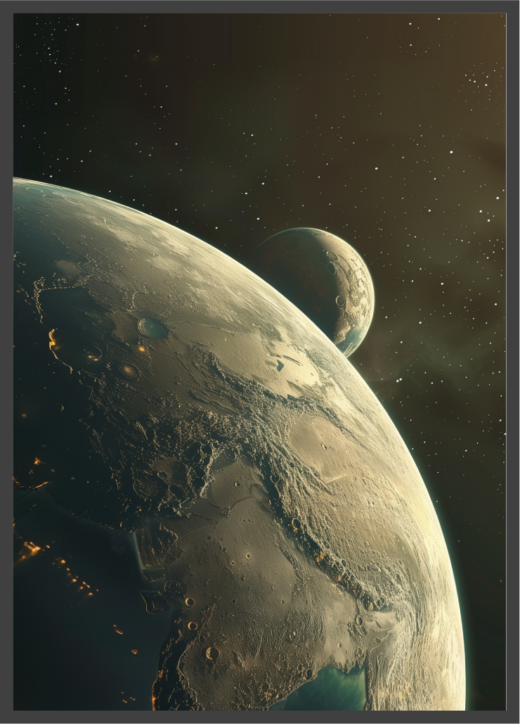 Poster | "Grüner Planet" (Rahmen)