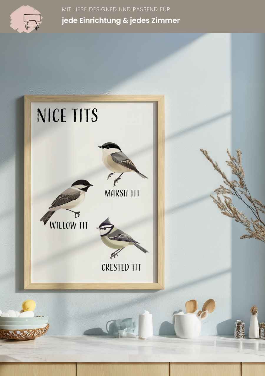 Federleicht & frech Poster für dein Wohnzimmer