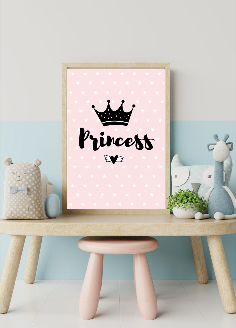 Prinzessin Mädchen Poster Wanddeko 