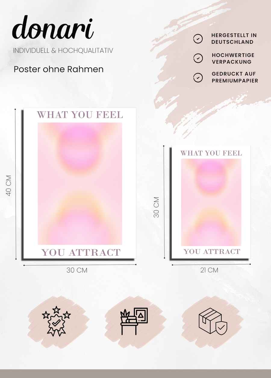 What You Feel You Attract Poster Details