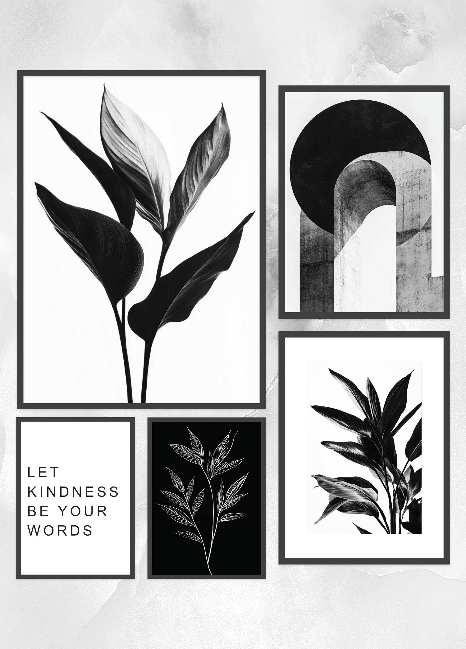 "Botanische Harmonien" | Poster Set (Szene 1)