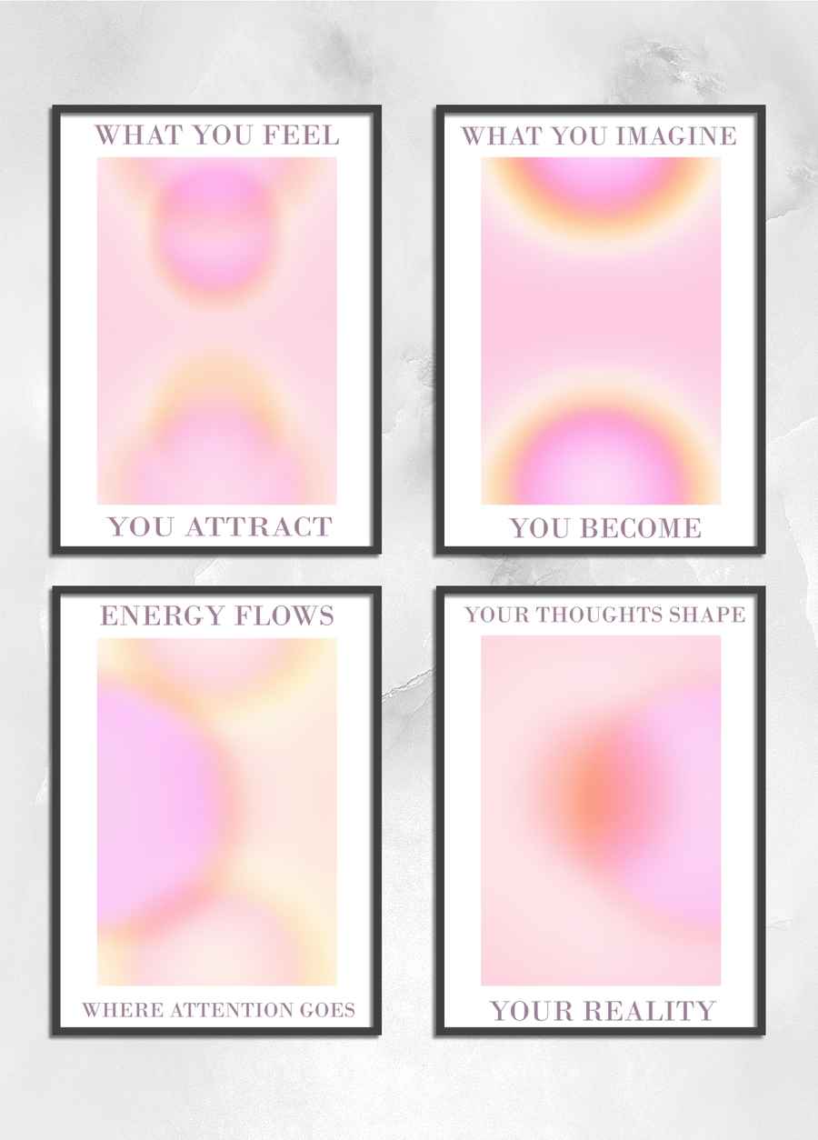 Mindful Energy 4er Poster Set