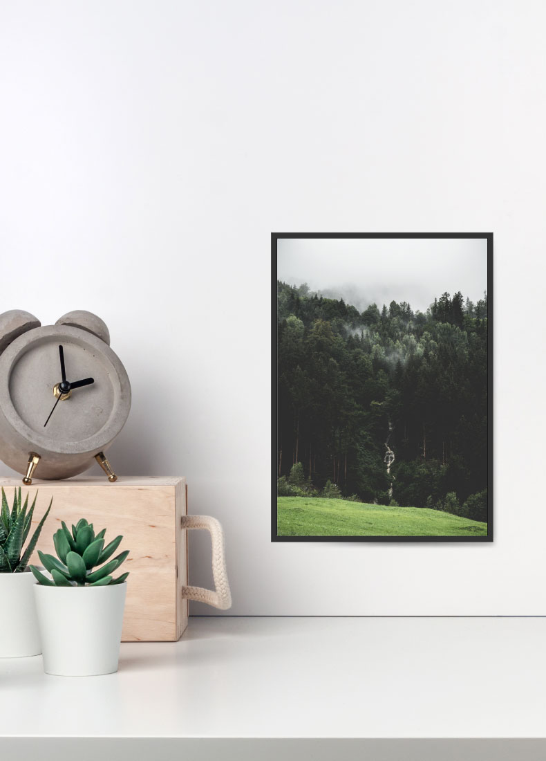 Wasserfall Wald Poster Natur Poster Wanddekoration Wohnzimmer